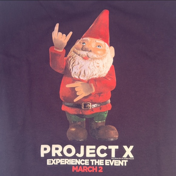 Delta Black Project X Movie Hands Gnome Cotton Movie Promo T-shirt Men’s Medium - Picture 4 of 9